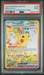 2024 Pokemon Scarlet and Violet Surging Sparks Special Illustration Rare Pikachu Ex #238 PSA 9
