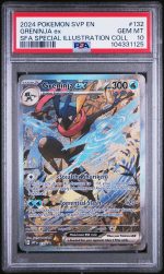 2024 Pokemon Scarlet and Violet Black Star Promo Shrouded Fable Special Illustration Collection Greninja Ex #132 PSA 10