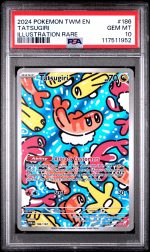 2024 Pokemon Twilight Masquerade Illustration Rare Tatsugiri #186 PSA 10