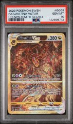 2023 Pokemon Sword and Shield Crown Zenith Secret Rare Giratina Vstar #GG69 PSA 10