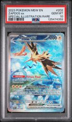 2023 Pokemon Scarlet and Violet 151 Special Illustration Rare Zapdos Ex #202 PSA 10