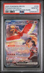 2025 Pokemon Scarlet and Violet Destined Rivals Special Illustration Rare Ethan's Ho-Oh Ex #230 PSA 10