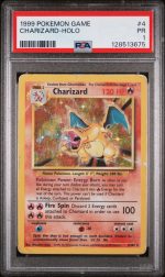 1999 Pokemon Base Set Holo Charizard #4 PSA 1