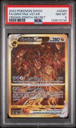 2023 Pokemon Sword and Shield Crown Zenith Secret Rare Giratina Vstar #GG69 PSA 8