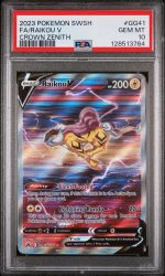 2023 Pokemon Sword and Shield Crown Zenith Raikou V #GG41 PSA 10