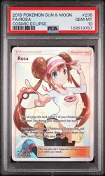 2019 Pokemon Sun and Moon Cosmic Eclipse Rosa #236 PSA 10