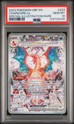 2023 Pokemon Scarlet and Violet Obsidian Flames Special Illustration Rare Charizard Ex #223 PSA 10