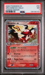2006 Pokemon Ex Legend Maker Holo Arcanine Ex #83 PSA 7