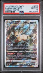 2023 Pokemon Sword and Shield Crown Zenith Leafeon Vstar #GG35 PSA 10