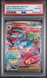 2025 Pokemon Mega Evolution Special Illustration Rare Mega Venusaur Ex #177 PSA 10