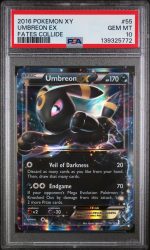 2016 Pokemon XY Fates Collide Umbreon Ex #55 PSA 10