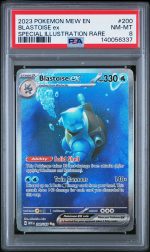 2023 Pokemon Scarlet and Violet 151 Special Illustration Rare Blastoise Ex #200 PSA 8