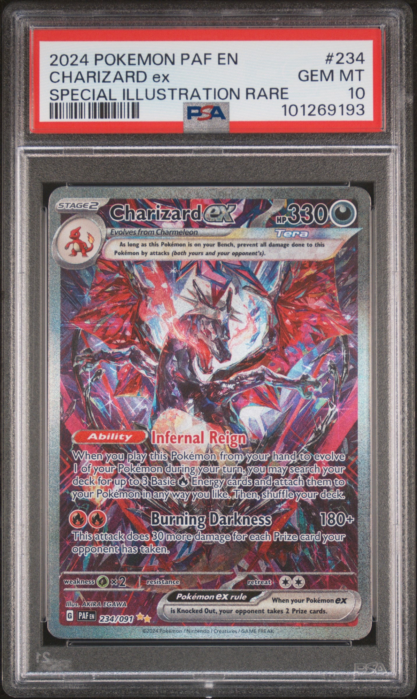 1773151349510151788_1_20260310140243_1.jpg 2024 Pokemon Scarlet and Violet Paldean Fates Special Illustration Rare Charizard Ex #234 PSA 10 - Image 1