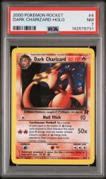 2000 Pokemon Team Rocket Holo Dark Charizard #4 PSA 7