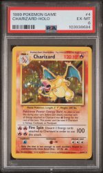 1999 Pokemon Base Set Holo Charizard #4 PSA 6