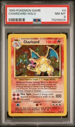 1999 Pokemon Base Set Holo Charizard #4 PSA 8