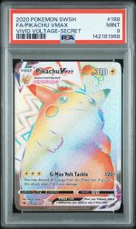 2020 Pokemon Sword and Shield Vivid Voltage Secret Rare Pikachu Vmax #188 PSA 9