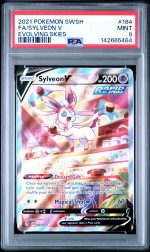 2021 Pokemon Sword and Shield Evolving Skies Sylveon V #184 PSA 9