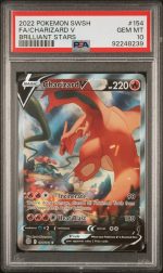 2022 Pokemon Sword and Shield Brilliant Stars Charizard V #154 /172 PSA 10