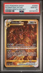 2023 Pokemon Sword and Shield Crown Zenith Secret Rare Giratina Vstar #GG69 PSA 10