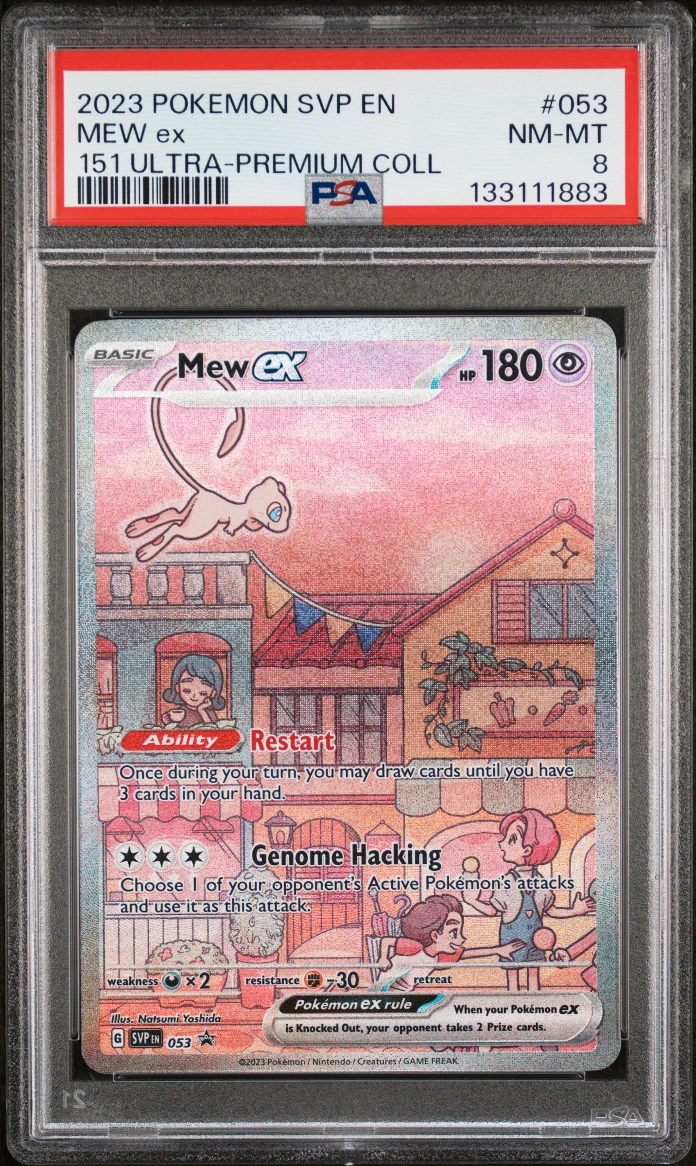 AvGpZNxIwU2BrLXbqLkngQ.jpg 2023 Pokemon Svp En-Sv Black Star Promo 053 Mew Ex 151 Ultra-Premium Coll - PSA 8 - Image 1