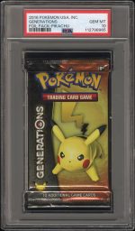 2016 Pokemon Usa, Inc. Generations Foil Pack Pikachu Foil Pack PSA 10