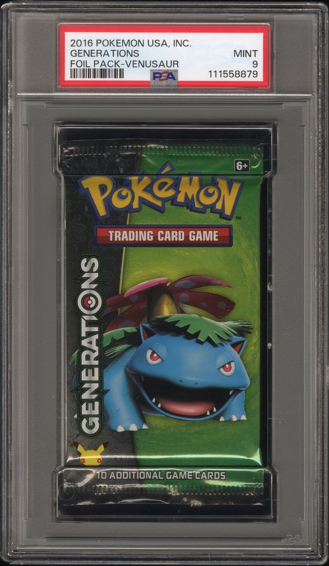 CF001366_1_20260204145047_1.jpg 2016 Pokemon Usa, Inc. Generations Foil Pack Venusaur Foil Pack PSA 9 - Image 1