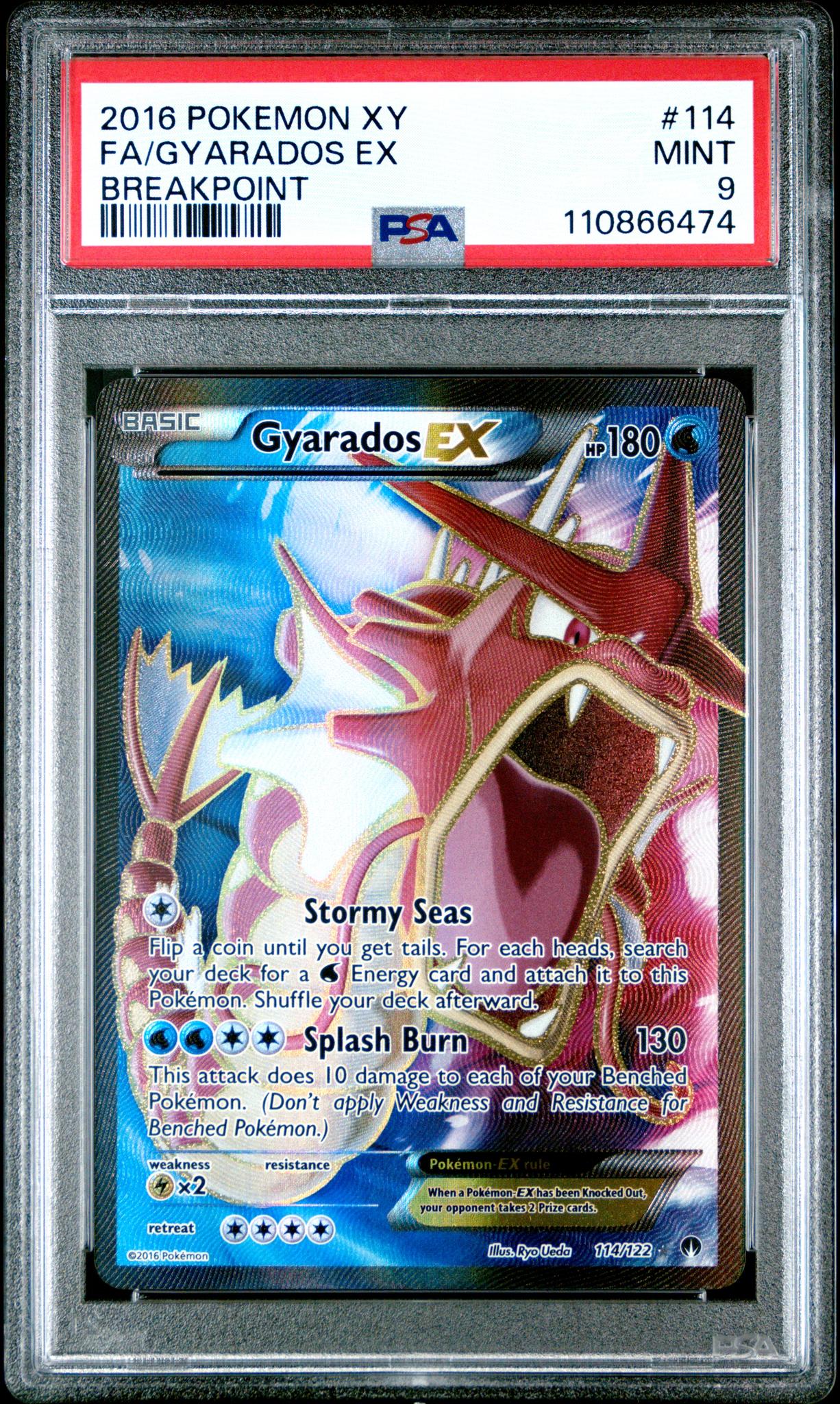 CF001473_1_20260220204941_1.jpg 2016 Pokemon XY Breakpoint Gyarados Ex #114 PSA 9 - Image 1