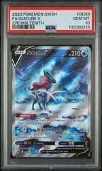 2023 Pokemon Sword and Shield Crown Zenith Galarian Gallery Suicune V #GG38 PSA 10