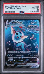 2024 Pokemon Eevee Advanced Gift Box Simplified Chinese Vaporeon Vmax #6 PSA 10