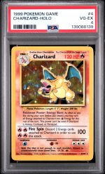 1999 Pokemon Base Set Holo Charizard #4 PSA 4