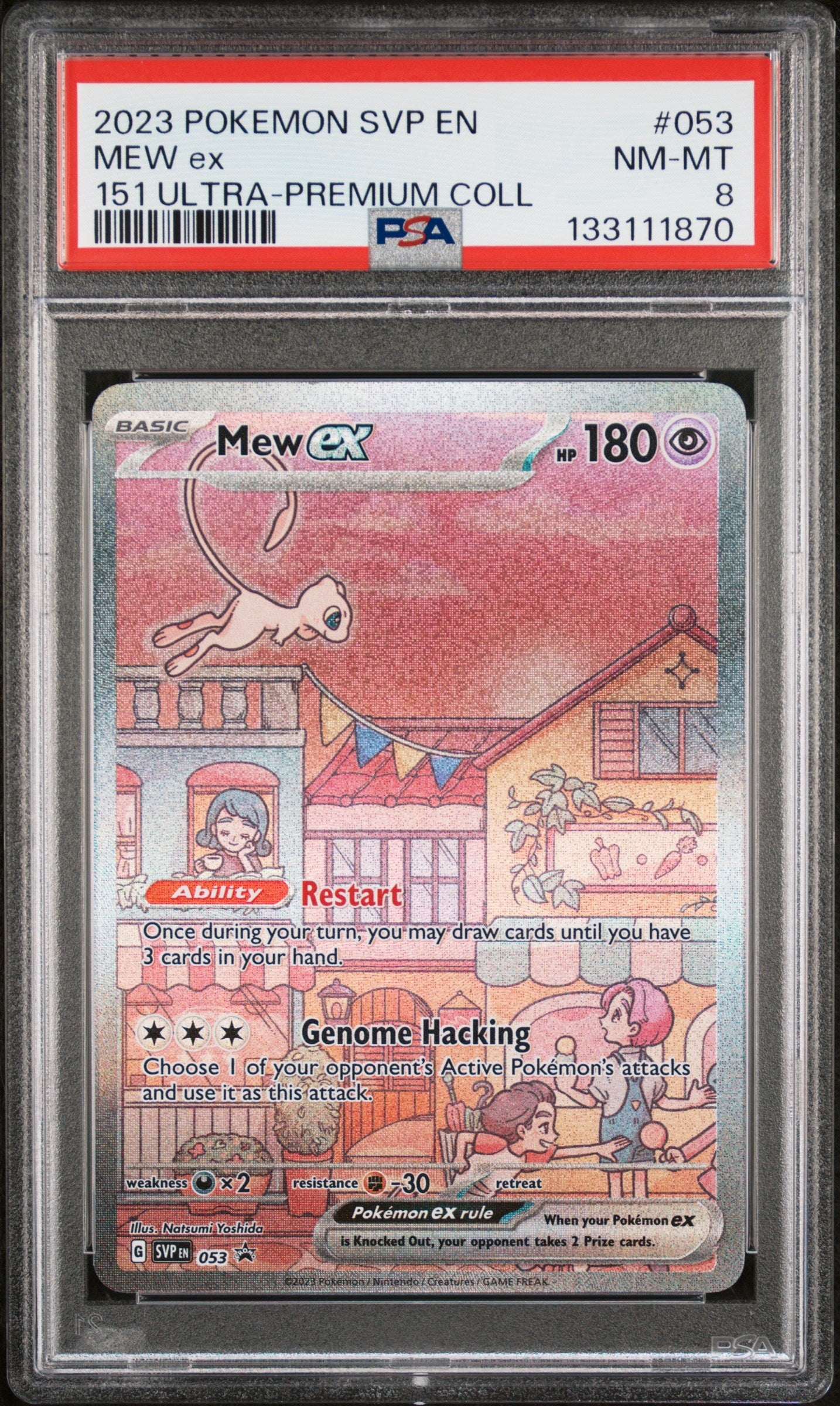 EcYKhxBqTkGrtdJgReOS2w.jpg 2023 Pokemon Svp En-Sv Black Star Promo 053 Mew Ex 151 Ultra-Premium Coll - PSA 8 - Image 1