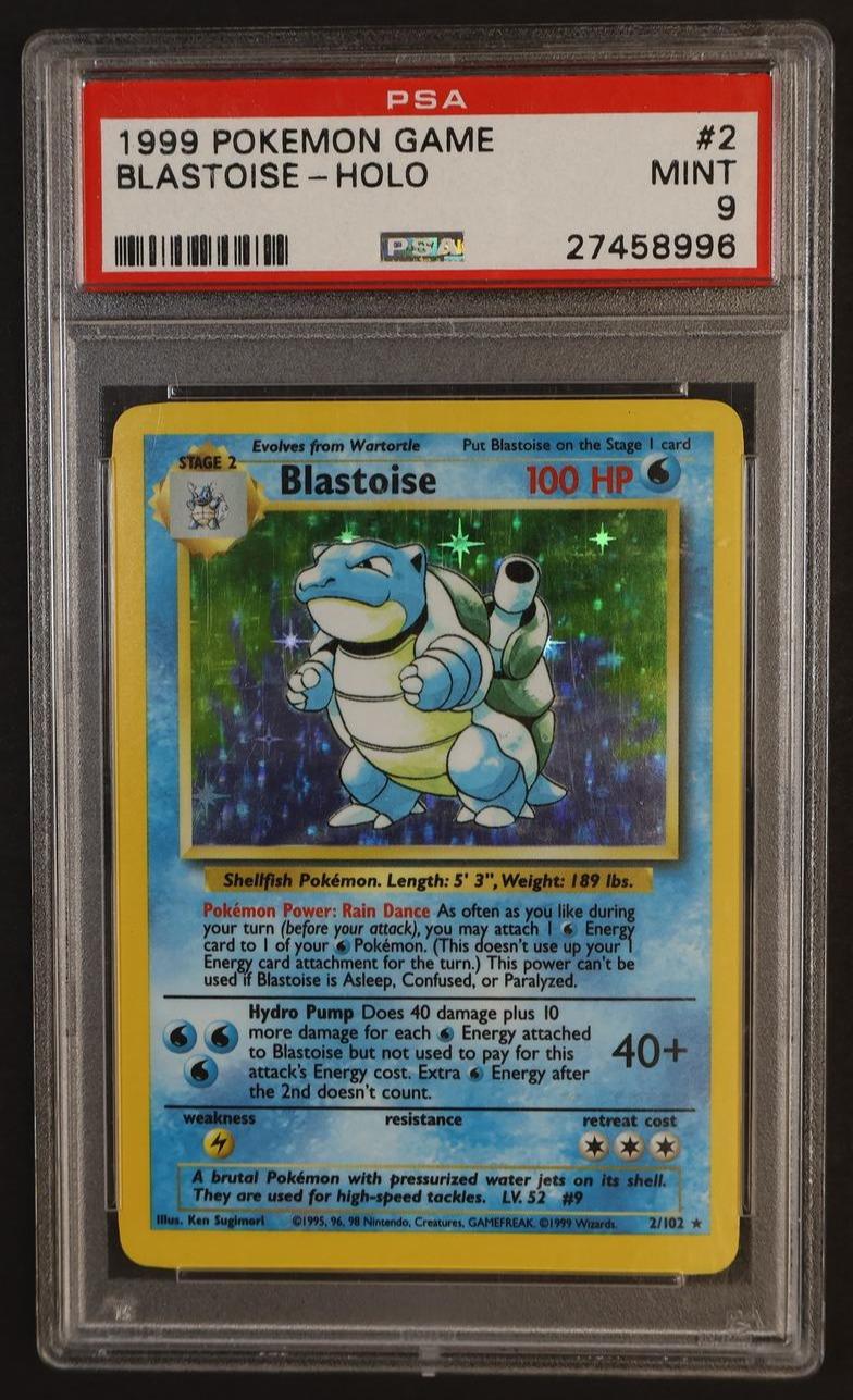 IMG_0100_20260226084642_1.jpg 1999 Pokemon Game Holo Blastoise #2 PSA 9 - Image 1