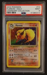 2002 Pokemon Legendary Collection Holo Flareon #10 PSA 9
