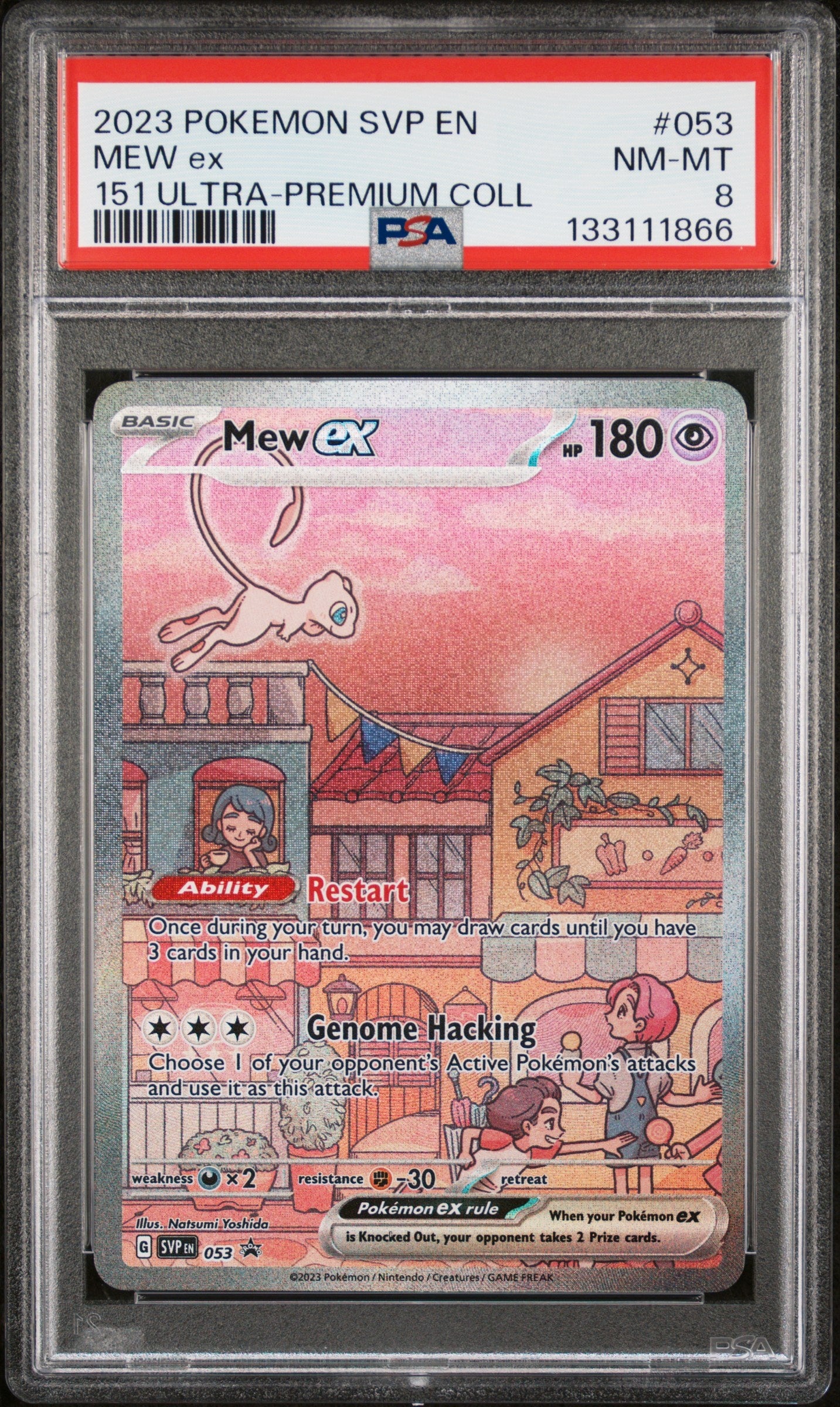 LVp1wFZLJ0yMzl5CxQAOEQ.jpg 2023 Pokemon Svp En-Sv Black Star Promo 053 Mew Ex 151 Ultra-Premium Coll - PSA 8 - Image 1