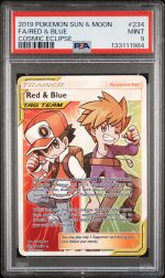 2019 Pokemon Sun & Moon Cosmic Eclipse 234 Fa/Red & Blue Cosmic Eclipse - PSA 9