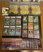 Pokemon Card Binder Collection Lot Graded Packs Charizard Eevee Tyranitar - Image 2