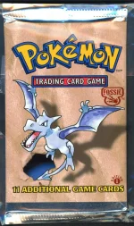 Pokemon Cards - Sealed 1st Edition Fossil Booster Pack - Aerodactyl Artwork