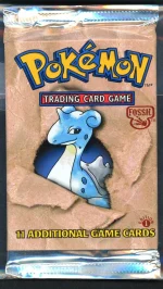 Pokemon Cards - Sealed 1st Edition Fossil Booster Pack - Lapras Artwork