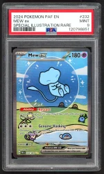 Pokemon Cards - PSA 9 Mew Ex 232/091 - Paldean Fates Bubble Mew - MINT - PSA9
