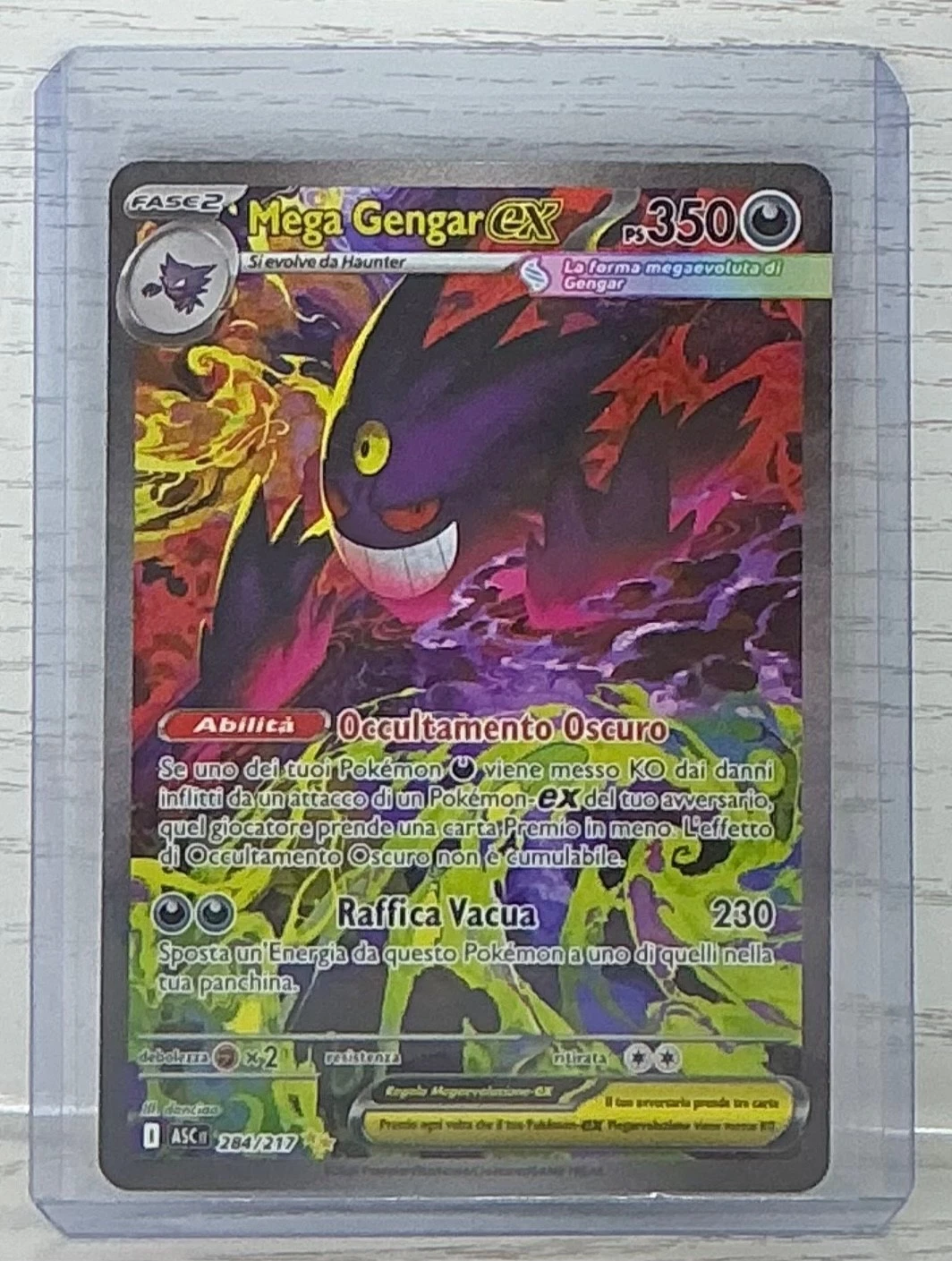 s-l1600 POKEMON HEROIC RISE CARD MEGA GENGAR EX 284/217 ITA NEAR MINT- - Image 1
