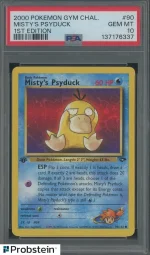 2000 Pokemon Gym Challenge 1st Edition #90 Misty's Psyduck PSA 10 GEM MINT